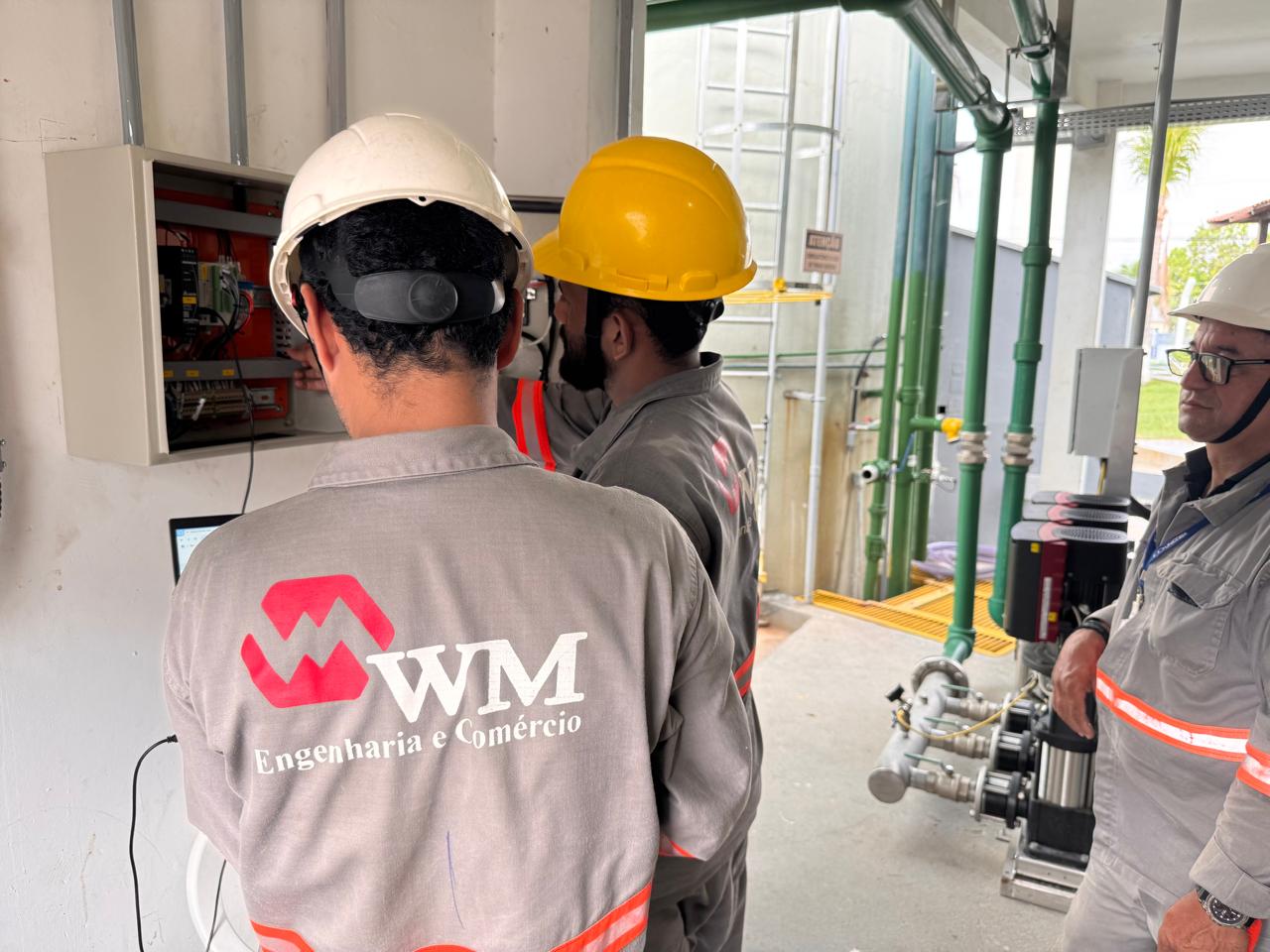 Inspeção e ensaios elétricos.